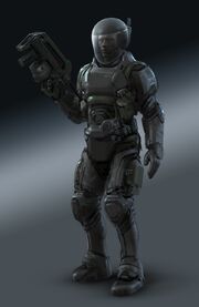 A costume study of Batty created by Ben Procter