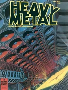 Cover to Heavy Metal, Vol. III #2, containing the second preview segment, by Angus McKie.
