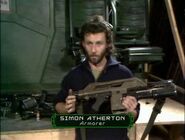 Armorer Simon Atherton displays one of the Pulse Rifle props used in Aliens.