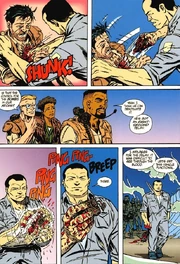 Liston rips Henry's heart out and deactivates the detonator.