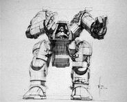 Early Syd Mead concept for the Power Loader.