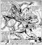 Unpublished ALIENS HiveWars 01.jpg (395 KB) An Alien and Predator duke it out as the Space Marines are given their mission.