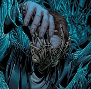 Danny subdued and cocooned.