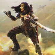 Machiko, as she appears in Prodos Games' Alien vs Predator: The Hunt Begins.