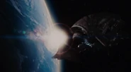 A Mother Ship leaving Earth