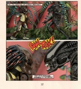 NECA's recreation of page 12 with actual action figures.