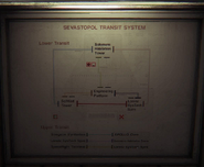 A map of Sevastopol's transit system.