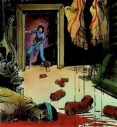 Parker and Lambert's corpses in the comic.