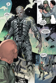 The Engineer awakens from stasis in front of the Marines.