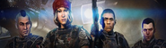 A DLC banner showing the co-op characters together with Winter.