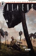 Galgo as he appears on the front cover to Aliens: Life and Death #2.