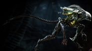 Promotional screenshot of a Praetorian from Aliens: Fireteam (note the tan carapace).