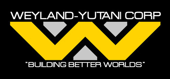 in PVC STICKERZZZ!!! Adesivo Weyland-Yutani corporation 