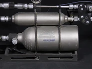 The tank of the stunt prop.[3]