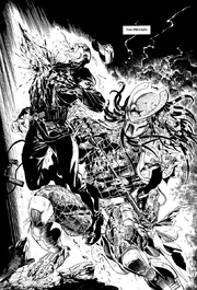 The Predator impaling a Nazi from behind.