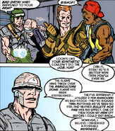 Bishop returns, missing an arm.