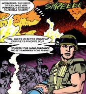 The Marines learn of the Bull Alien's weakness.