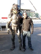 Behind the scenes of Predators with Berserker.