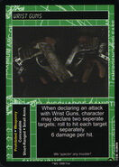 The Aliens/Predator CCG "WRIST GUNS" card number 121.[8]