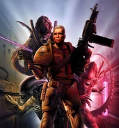 Full artwork from Aliens vs. Predator: The Surviving Game