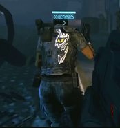 Short's emblem on his back.