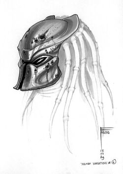 celtic predator mask drawings