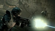 A Marine firing an M41A/2 during the Freya's Prospect Xenomorph infestation.