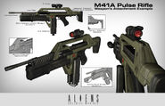 M41A Pulse Rifle MK2 concept art.