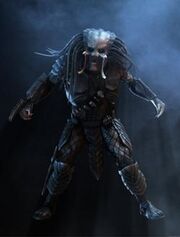 Ein Yautja (ohne Kampfhelm)