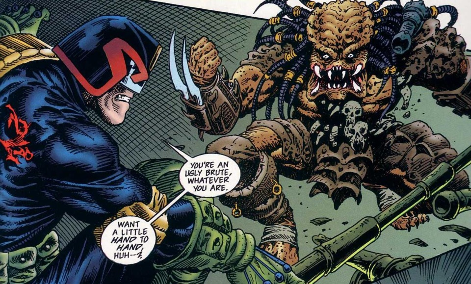 Dark Horse Comics on X: Predator vs. Judge Dredd vs. Aliens
