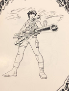 Concept art of Lieutenant Ripley.