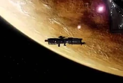 The USS Marlow, a Bougainville-class ship.