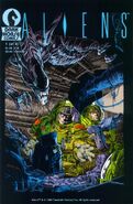 Cover to Aliens issue 1 by Mark A. Nelson.