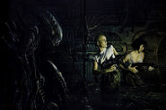 Full Aliens: Earth War trade paperback cover artwork by Bolton