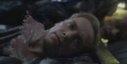 David decapitated, but still functional, says goodbye to his dying "father," Peter Weyland.