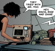 Davis One inhabiting a computer terminal as seen in Aliens: Resistance.