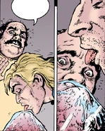 Licking the pink egg.