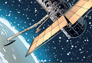 The Hubble Space Telescope as it appears in the 2019 comic book series Aliens: Rescue.