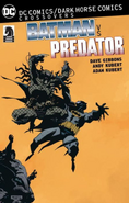 Cover to DC Comics/Dark Horse Comics: Batman vs. Predator trade paperback by Mike Mignola.