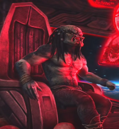 A Yautja off the hunt, receiving a distress call.