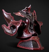 Kagero mask.png (612 KB) The unique mouth guard-style bio-helmet of the Kagero Predator, displayed on a stand. This style is also used by his mate, the Shiranui Predator.