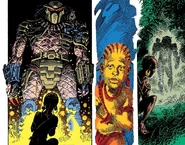 The Forest Devil ignores the child.