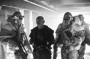 The commandos leaving the prison.