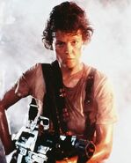 Ripley with her weapon.
