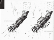 Power Punch glove before and after transformation