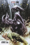 The Goddess as she appears on the Jay Anacleto Variant cover of issue six of Alien: Bloodlines.