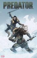 Theta as she appears on the cover to issue 2 of Predator: Day of the Hunter.