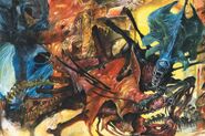 Hardcover artwork by Will Simpson, taken from issue #4 of Aliens: Rogue.