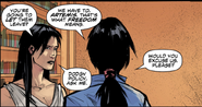 Artemis questions whether it was right to let half of her team resign.