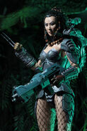 NECA Series 18, 7" Machiko figure, based on her appearance in Aliens vs. Predator: War.